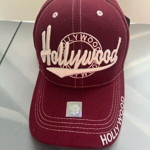 NWT Hollywood Maroon Baseball Cap